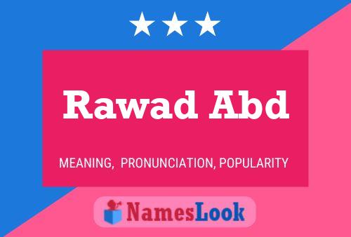 ملصق اسم Rawad Abd