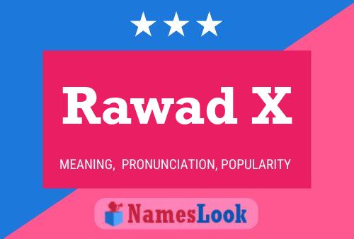 ملصق اسم Rawad X