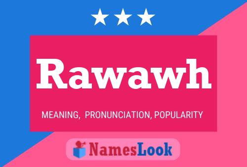 ملصق اسم Rawawh