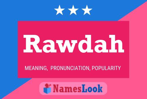 ملصق اسم Rawdah