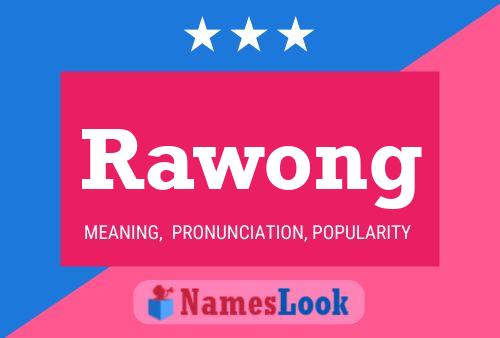 ملصق اسم Rawong