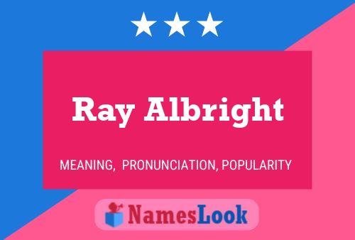 ملصق اسم Ray Albright