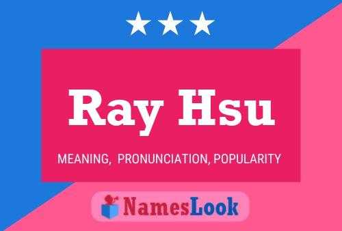 ملصق اسم Ray Hsu