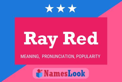 ملصق اسم Ray Red