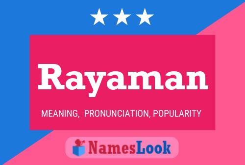 ملصق اسم Rayaman