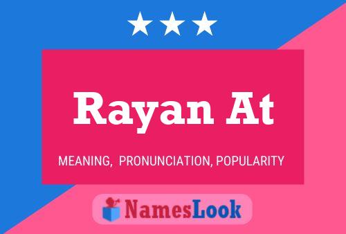 ملصق اسم Rayan At