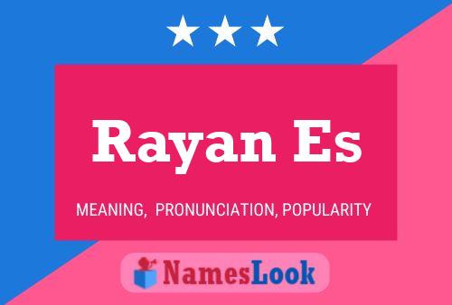 ملصق اسم Rayan Es