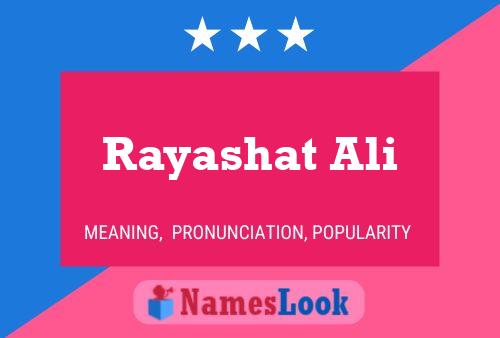 ملصق اسم Rayashat Ali