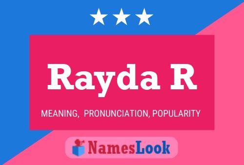 ملصق اسم Rayda R