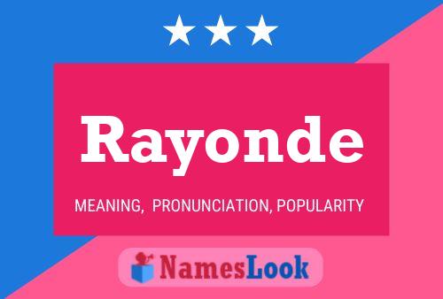 ملصق اسم Rayonde