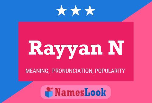 ملصق اسم Rayyan N