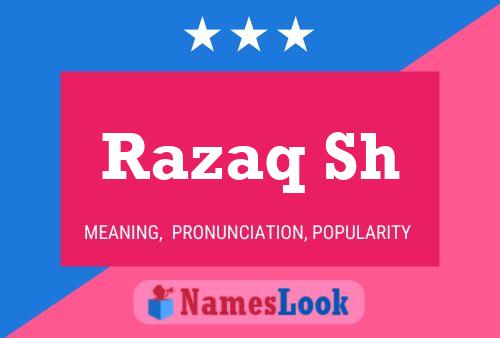 ملصق اسم Razaq Sh