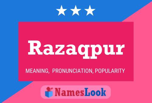 ملصق اسم Razaqpur