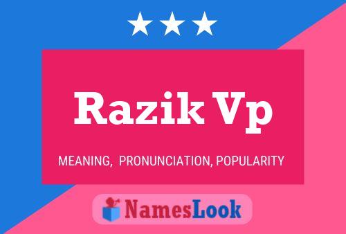 ملصق اسم Razik Vp