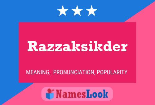 ملصق اسم Razzaksikder