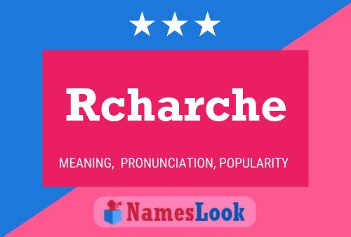 ملصق اسم Rcharche