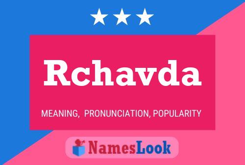 ملصق اسم Rchavda