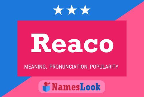 ملصق اسم Reaco