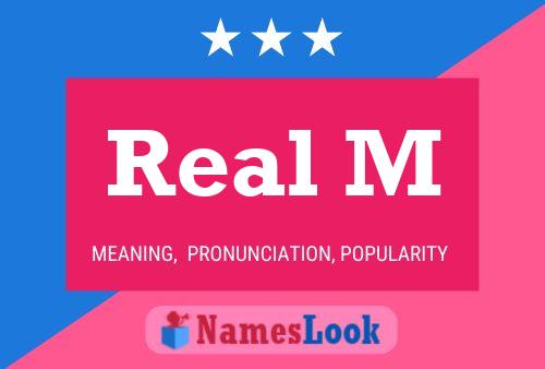 ملصق اسم Real M