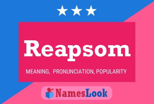 ملصق اسم Reapsom