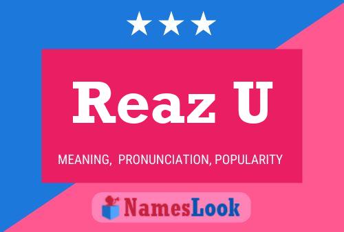 ملصق اسم Reaz U