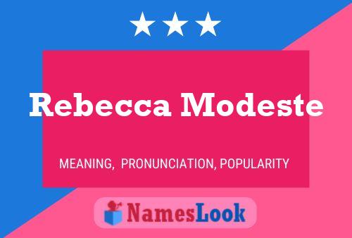 ملصق اسم Rebecca Modeste