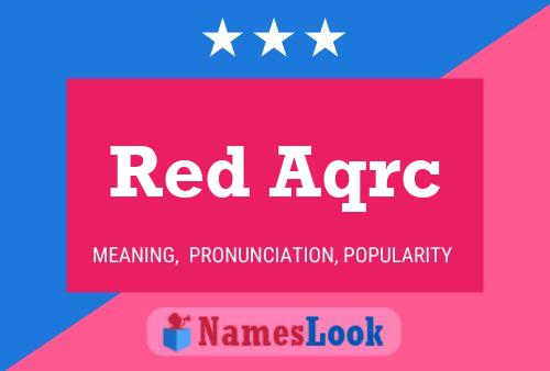 ملصق اسم Red Aqrc