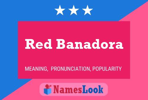 ملصق اسم Red Banadora