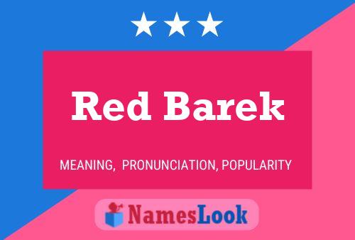 ملصق اسم Red Barek