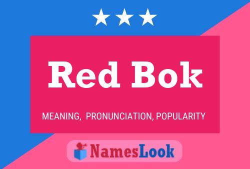 ملصق اسم Red Bok