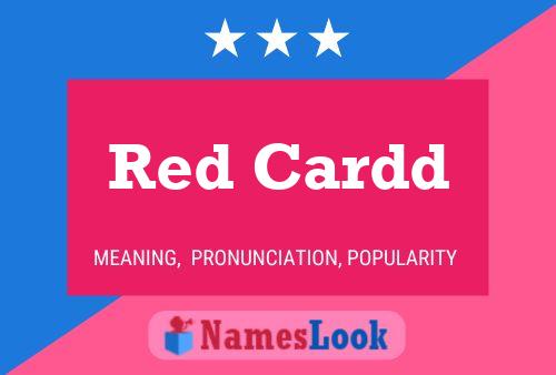 ملصق اسم Red Cardd