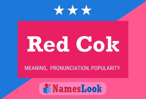 ملصق اسم Red Cok