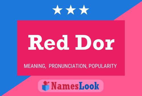 ملصق اسم Red Dor