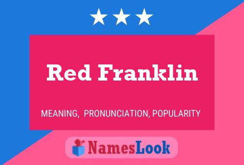 ملصق اسم Red Franklin