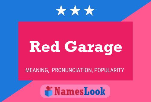 ملصق اسم Red Garage