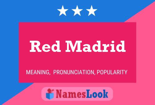 ملصق اسم Red Madrid