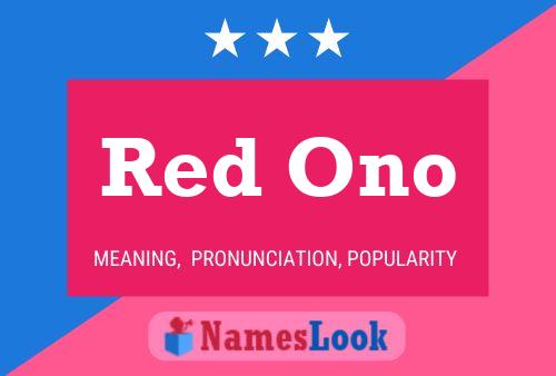 ملصق اسم Red Ono