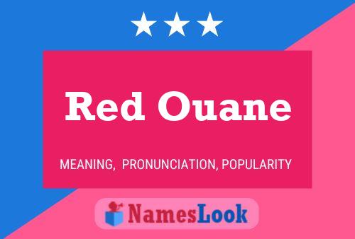 ملصق اسم Red Ouane