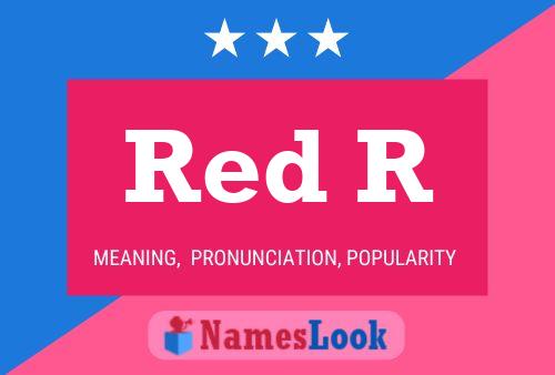 ملصق اسم Red R