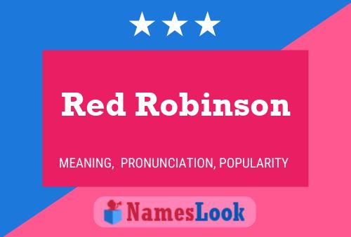 ملصق اسم Red Robinson