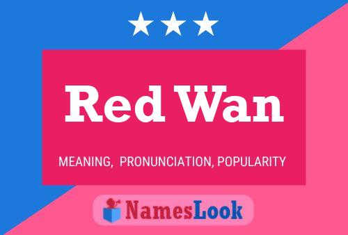 ملصق اسم Red Wan