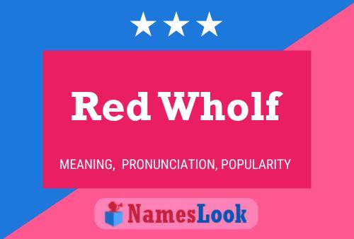 ملصق اسم Red Wholf