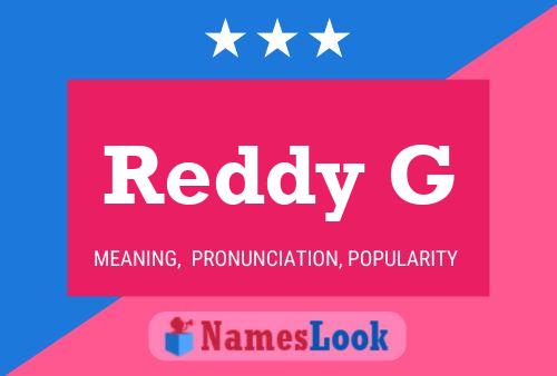 ملصق اسم Reddy G