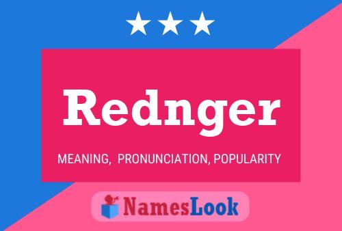 ملصق اسم Rednger