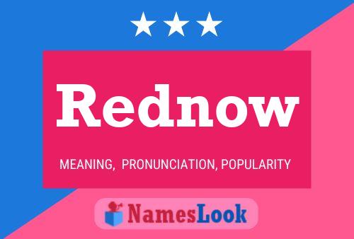 ملصق اسم Rednow