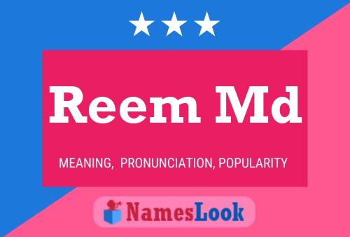 ملصق اسم Reem Md