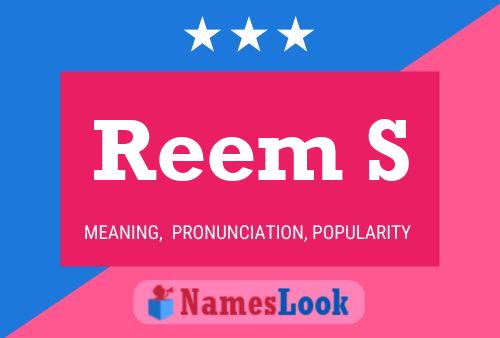 ملصق اسم Reem S