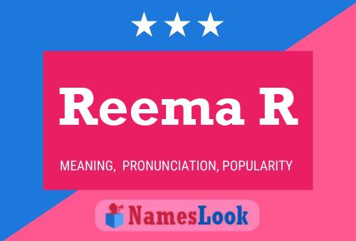 ملصق اسم Reema R