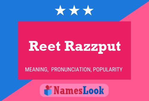 ملصق اسم Reet Razzput