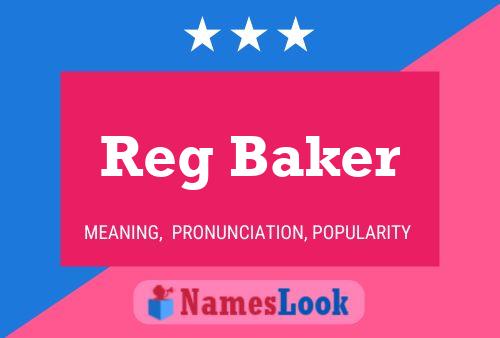 ملصق اسم Reg Baker